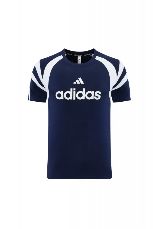 26/27 Adidas 17  Navy Blue Short Sleeve+Soccer Shorts