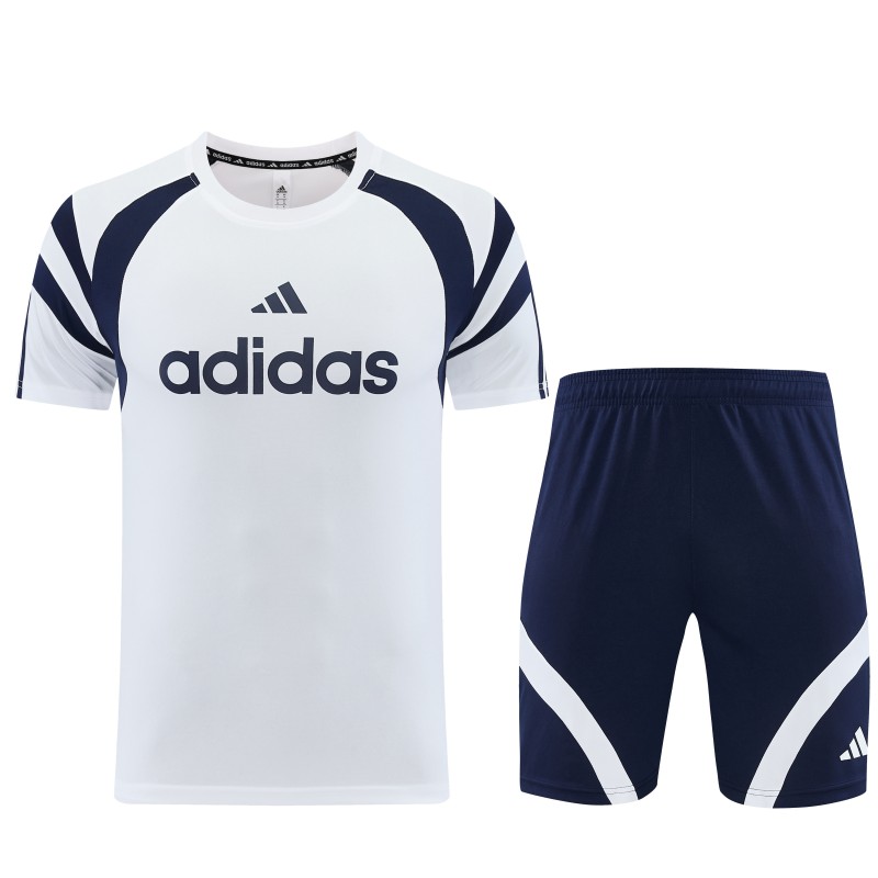 26/27 Adidas 17 White Short Sleeve+Soccer Shorts