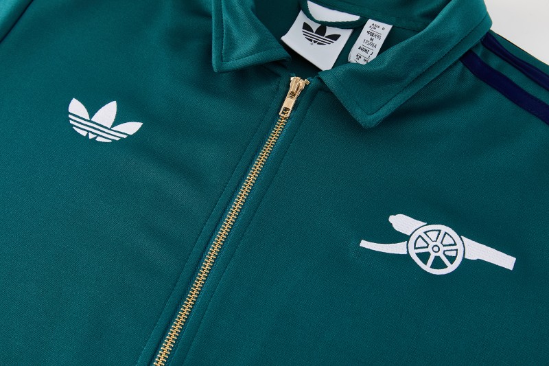 26/27 SSC Napoli Dark Green Full Zipper Jacket Tracksuit + Long Pants