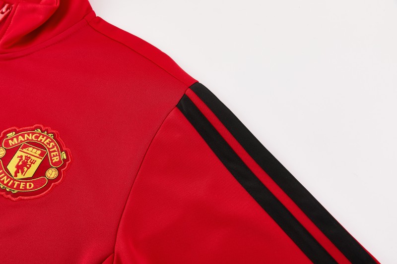 26/27 Manchester United Red Full Zipper Jacket Tracksuit + Long Pants