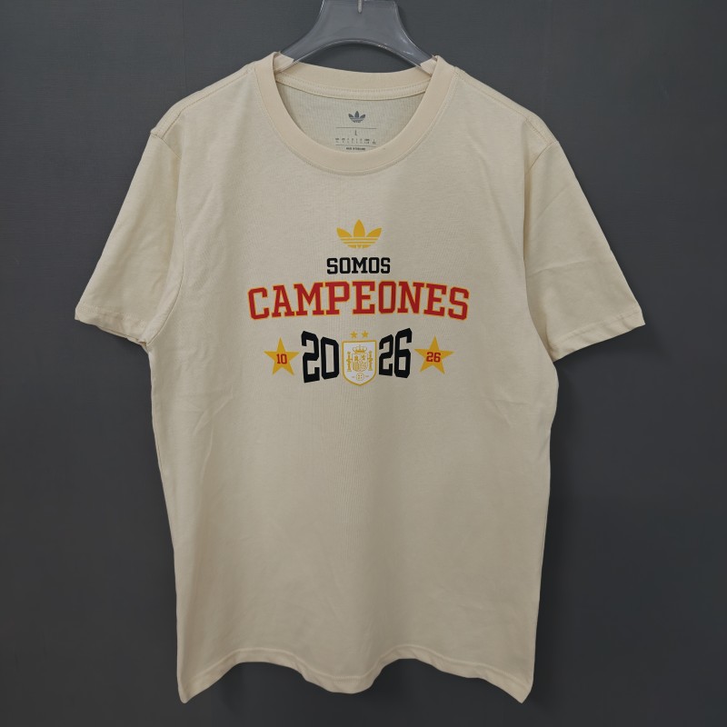 26/27 Spain Black Champions T-Shirt
