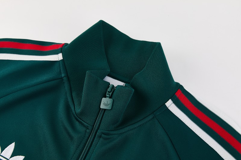 26/27 Mexico  Dark Green Full Zipper Jacket + Long Pants