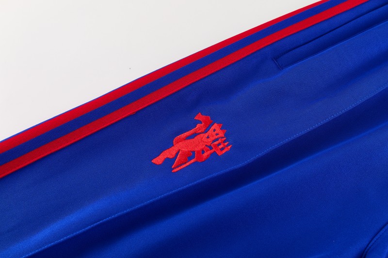 26/27 Manchester United Blue Full Zipper Jacket Tracksuit + Long Pants