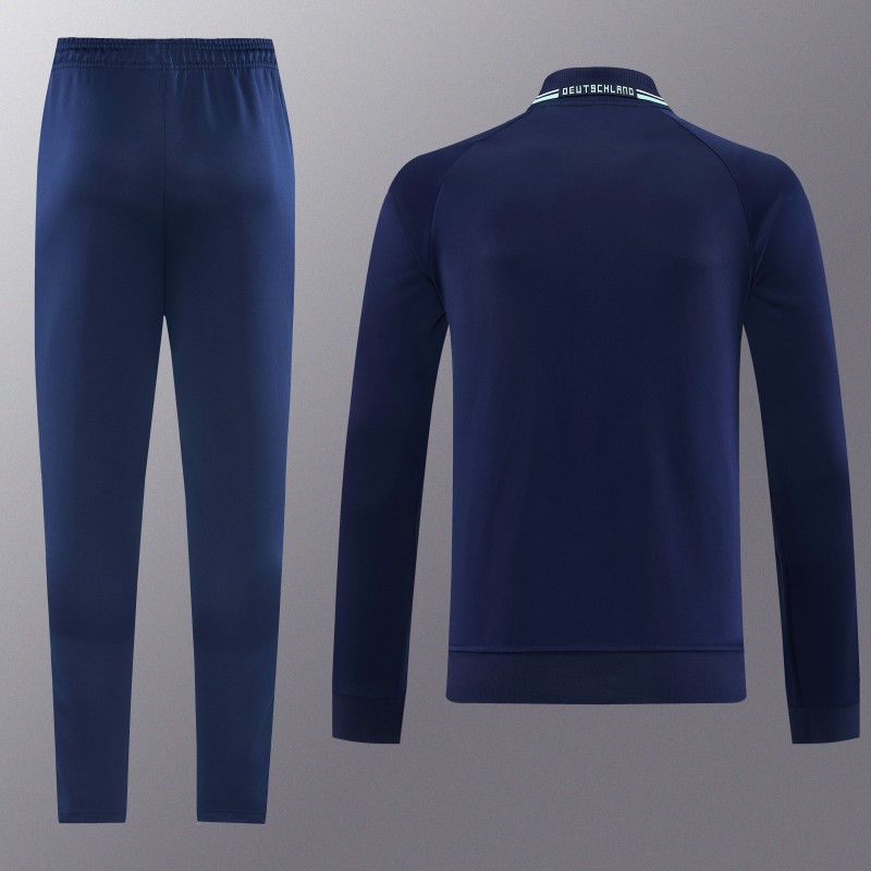 26/27 Germany  Navy Blue Full Zipper Jacket + Long Pants