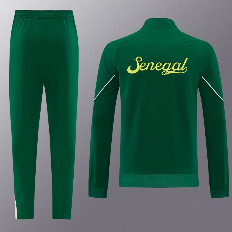 26/27 Senegal  Green Full Zipper Jacket + Long Pants