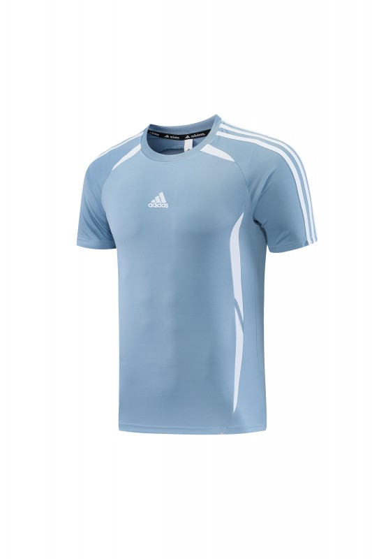 26/27 Adidas 16 Blue Grey Short Sleeve+Soccer Shorts