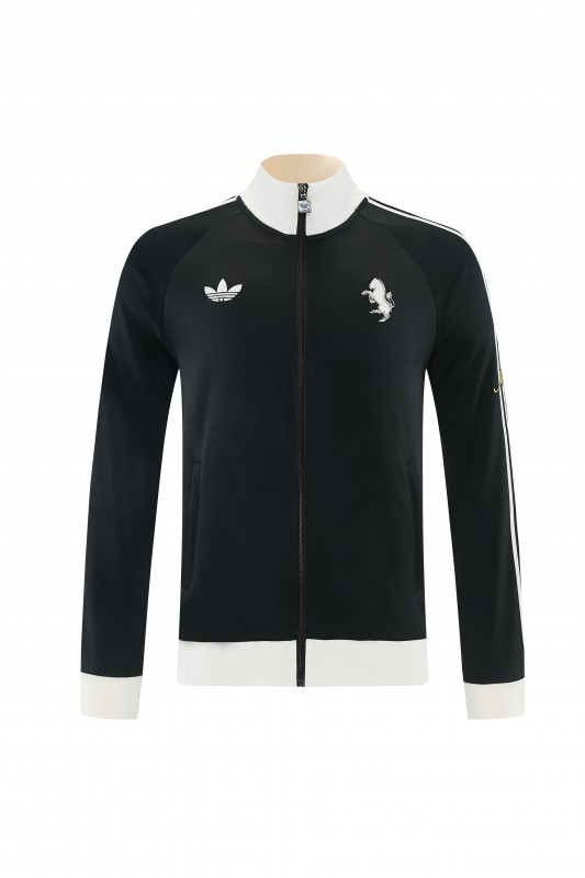26/27 Juventus  Black Full Zipper Jacket Tracksuit + Long Pants