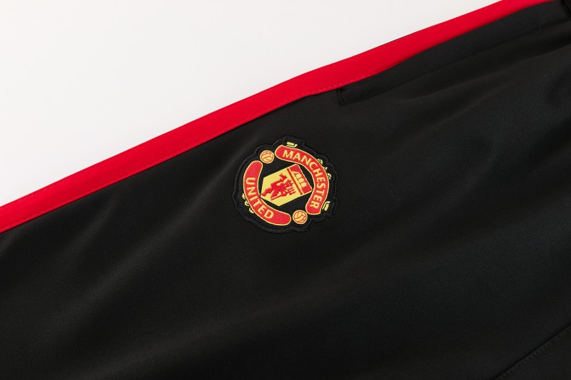 26/27 Manchester United Black Full Zipper Jacket Tracksuit + Long Pants