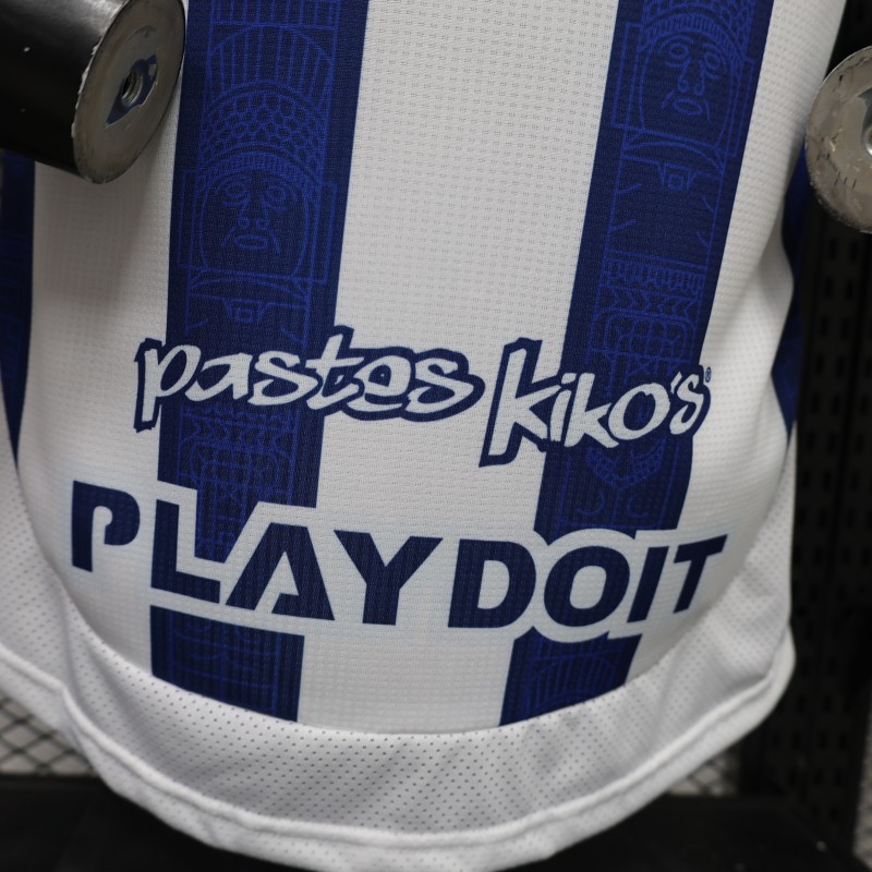 Player Version 26/27  Pachuca Home  White  Blue Jersey