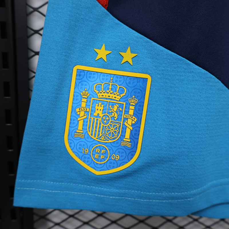 Player Version  2026 Spain National Team  Training Blue Shorts