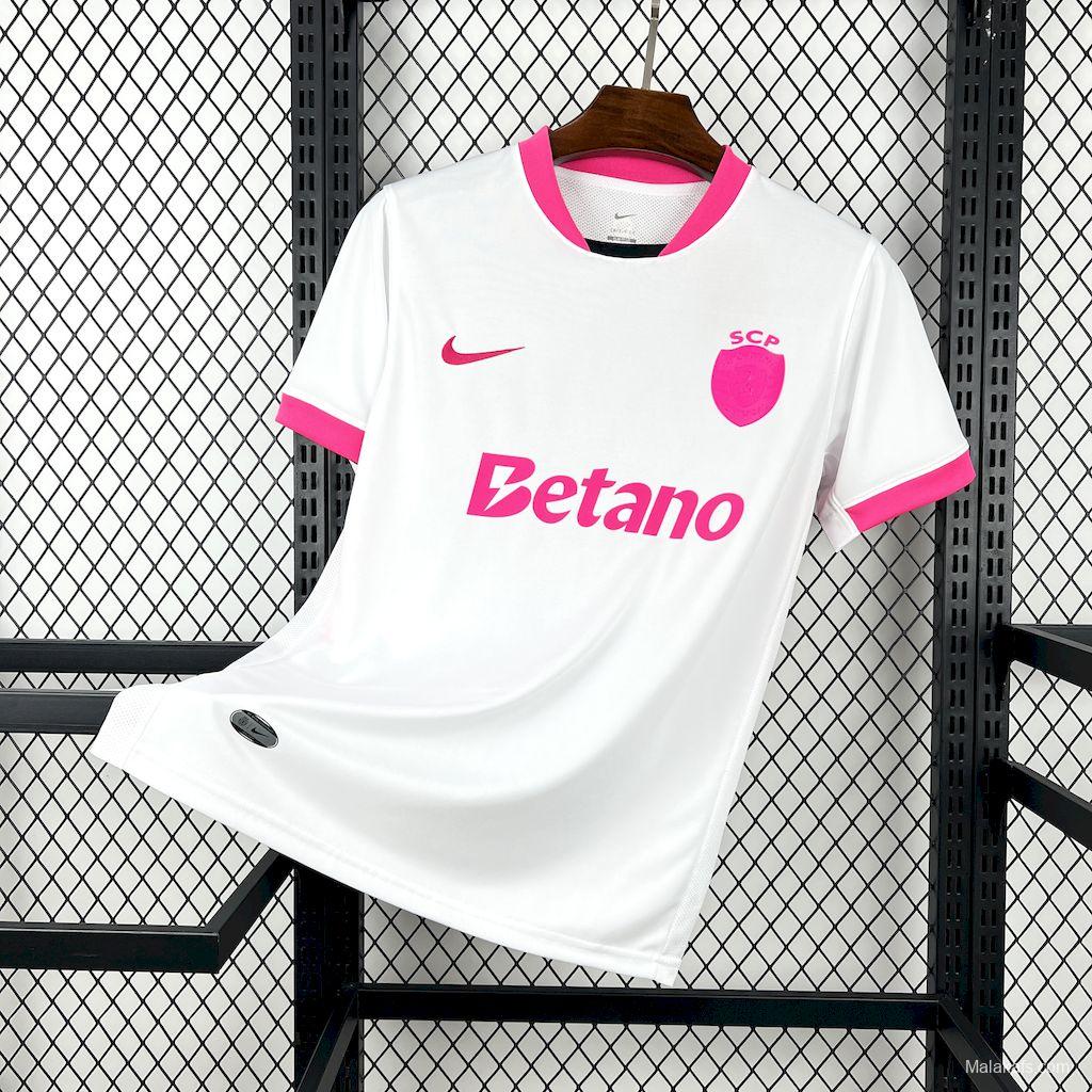 2025/26 Mens Sporting CP Pink October Jersey