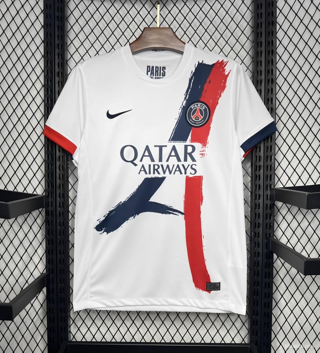 24/25 PSG Away White Jersey