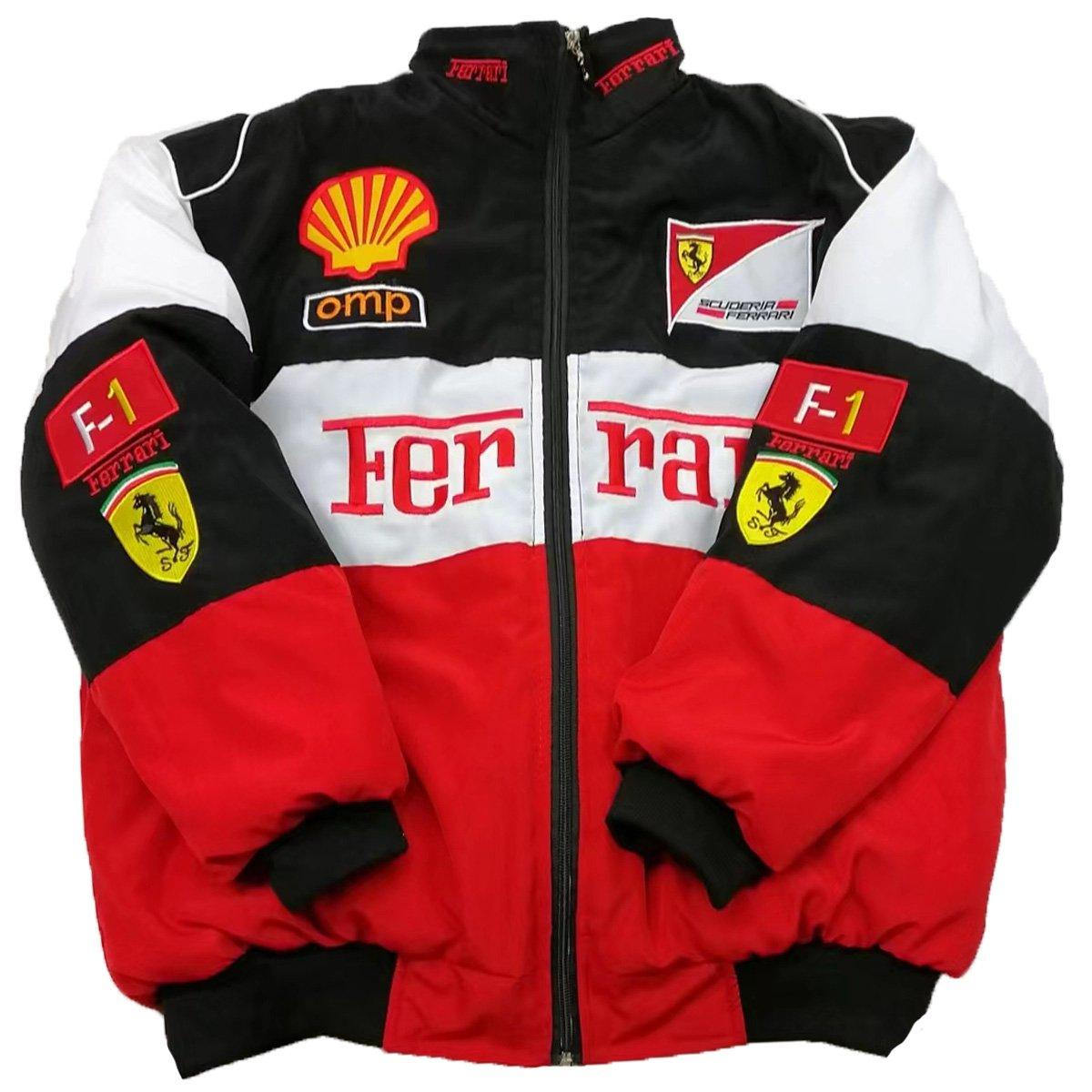 F1 MOTO Jacket Ebroidered Cotton Padded F 1 Racing Jacket