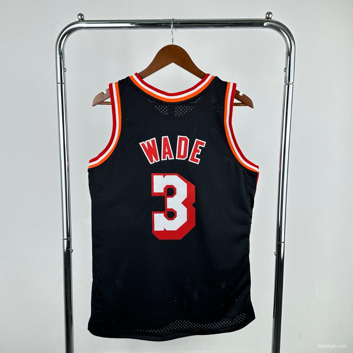 Miami Heat #3 Dwyane Wade 2013/14 Mitchell & Ness Editio