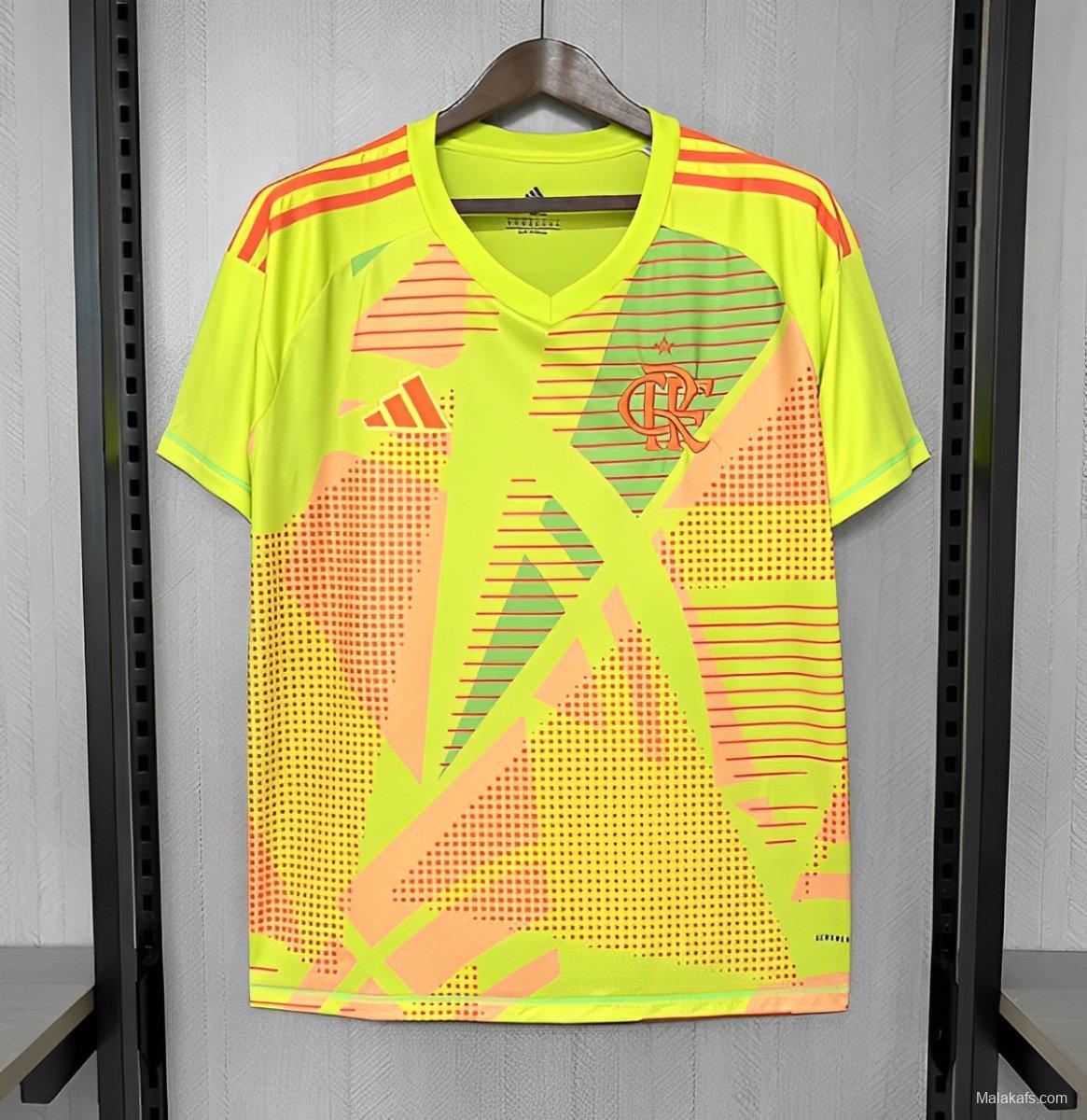 25/26 Flamengo Goalkeeper Fluorescent Green Jersey S-XXXXL