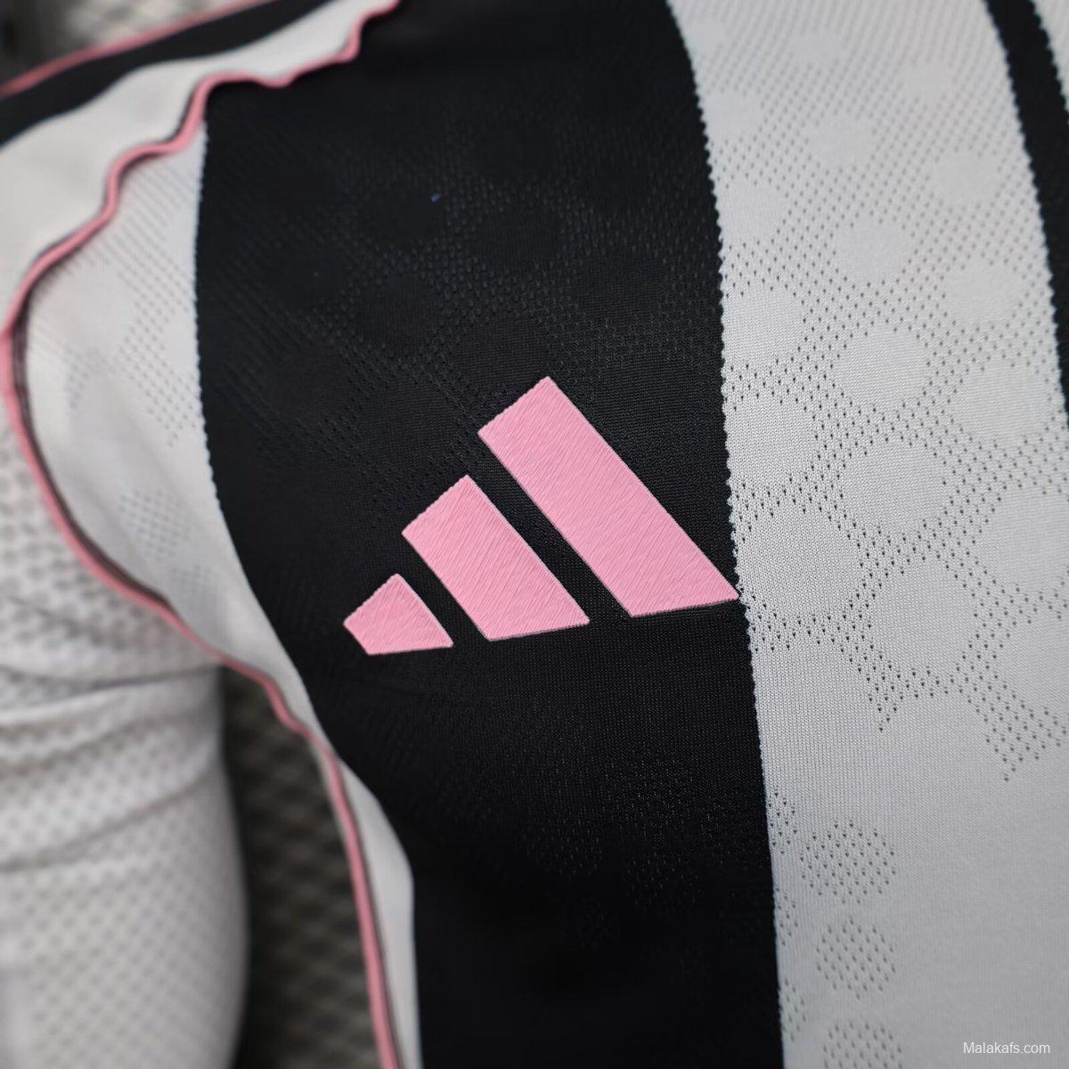 Player Version 25/26 Juventus Home Long Sleeve Jersey