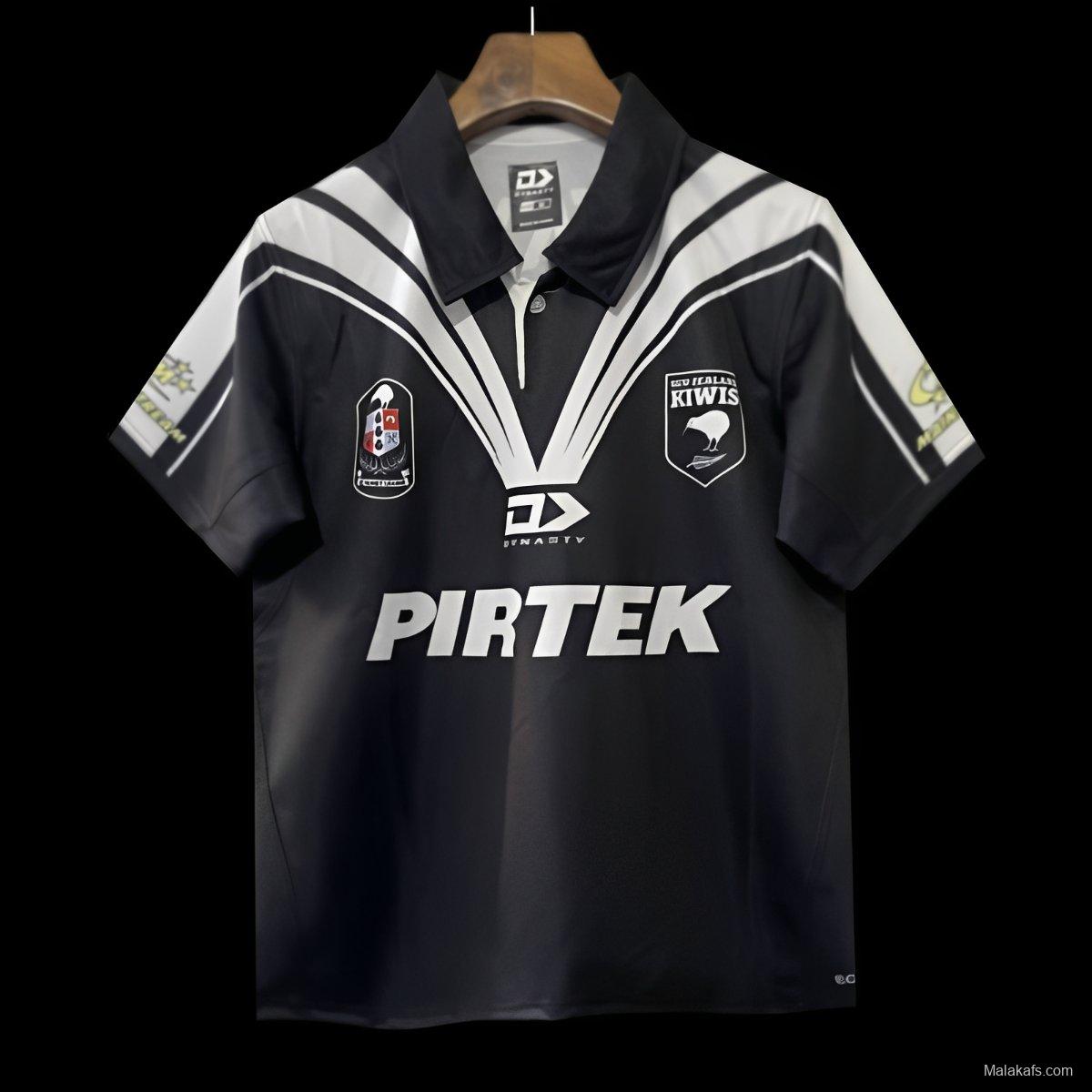 2024 New Zealand Kiwis Black with White V-Chevron Jersey