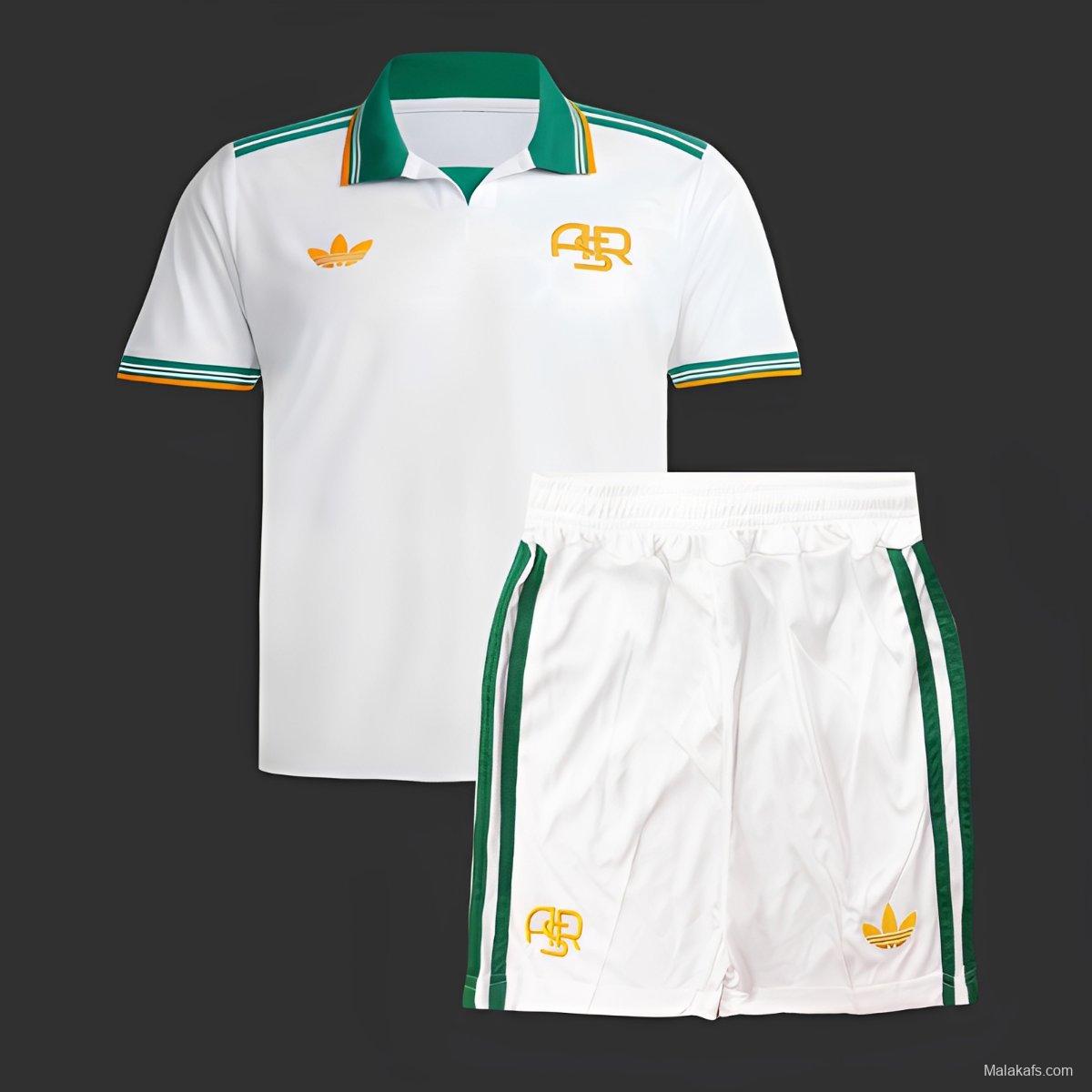 25/26 Kids AS Roma Third White Jersey