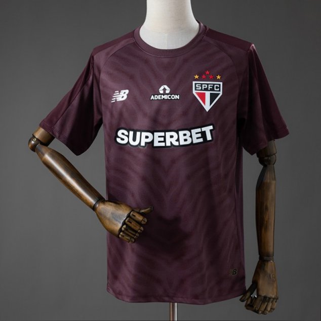26/27 Sao Paulo Goalkeeper Jersey - Deep Burgundy