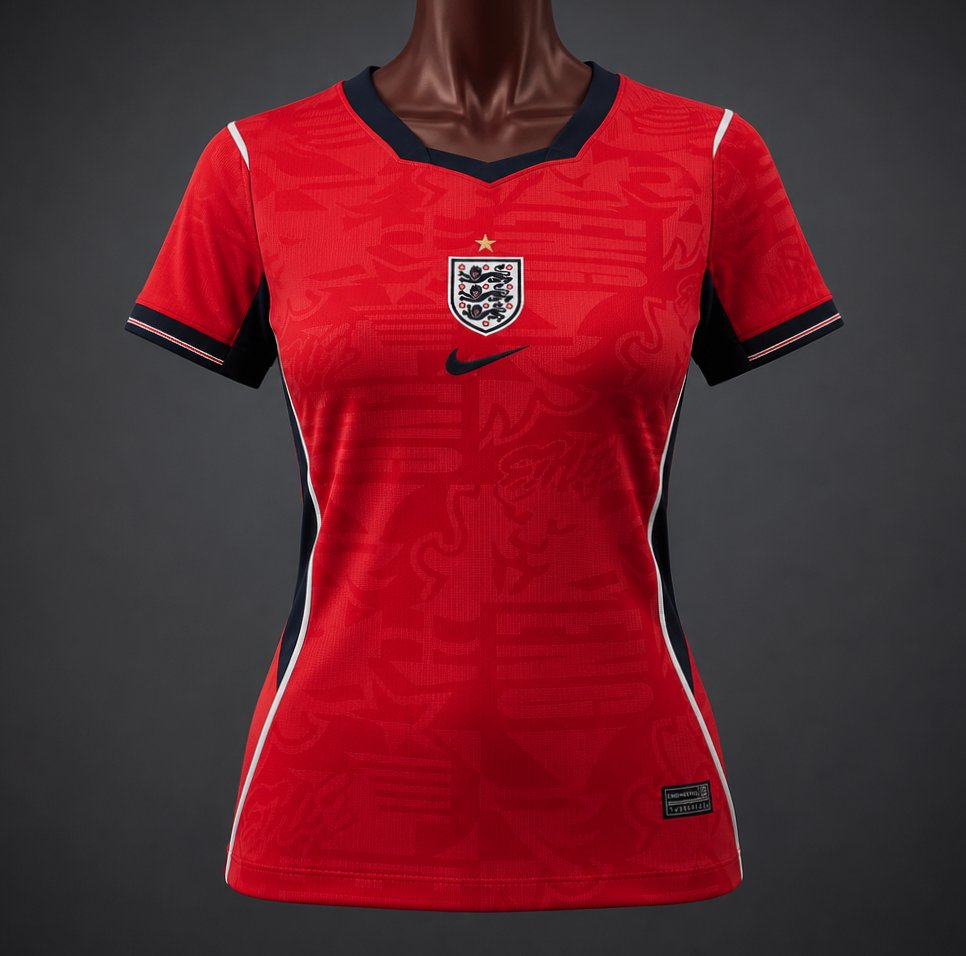 2026 Women England Away Red Jersey