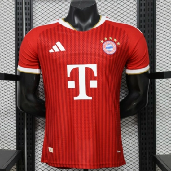 Player Version 26/27 Bayern Munich Red with Tonal Stripe Home Jersey