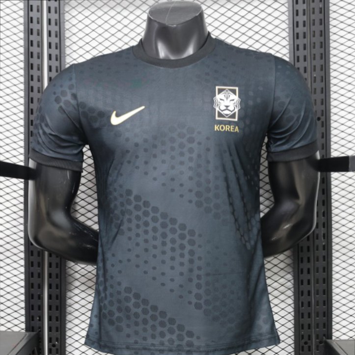 Player Version 2026 South Korea Dark Grey with Tonal Dot Allover Print Away Jersey