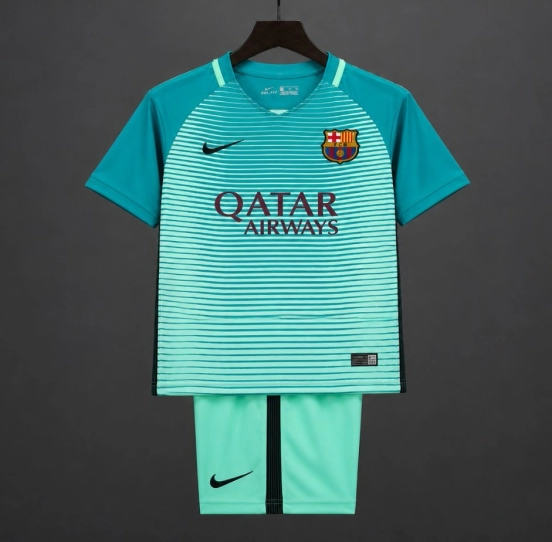 Retro Kids 16/17 Barcelona Third Away Jersey