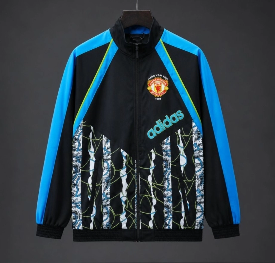 26/27 Manchester United Black Blue Adidas Originals 1990-92 Bringback Track Jacket