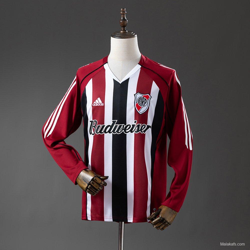 Retro 05/06 River Plate Away Long Sleeve Jersey