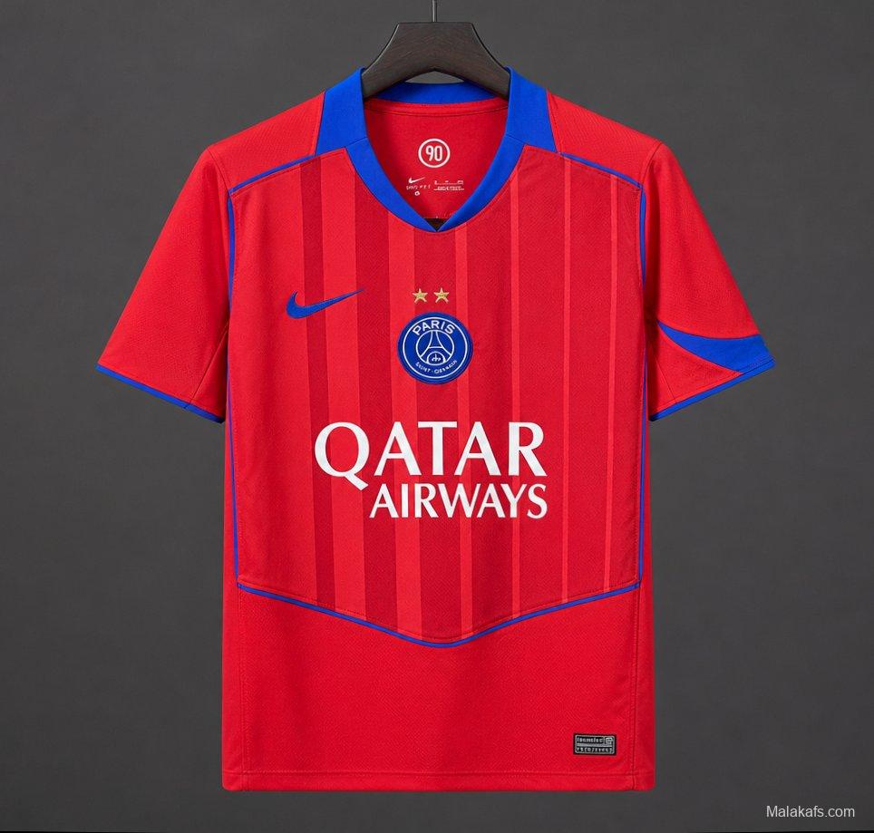 25/26 PSG/Paris Saint Germain Third Red Jersey
