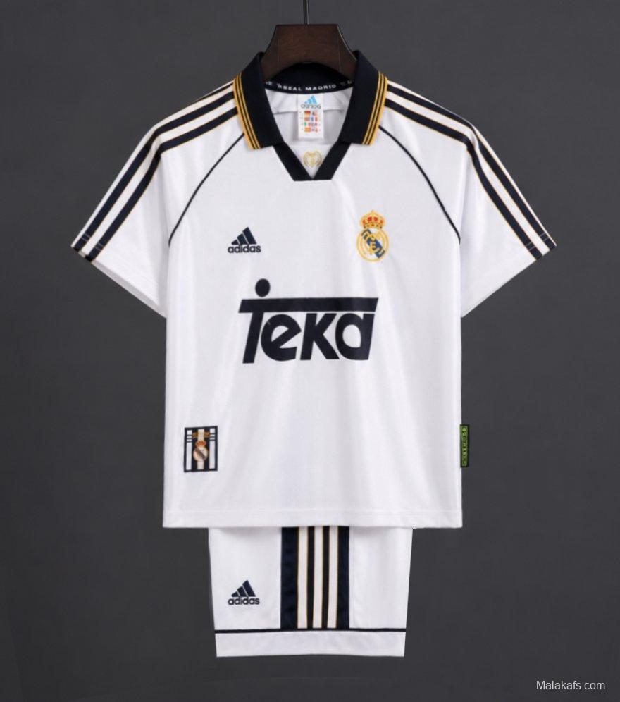 Retro Kids 98/00 Real Madrid Home Jersey