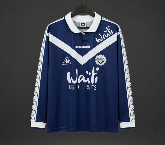 Retro 96/97 Girondins de Bordeaux Home Long Sleeve Jersey