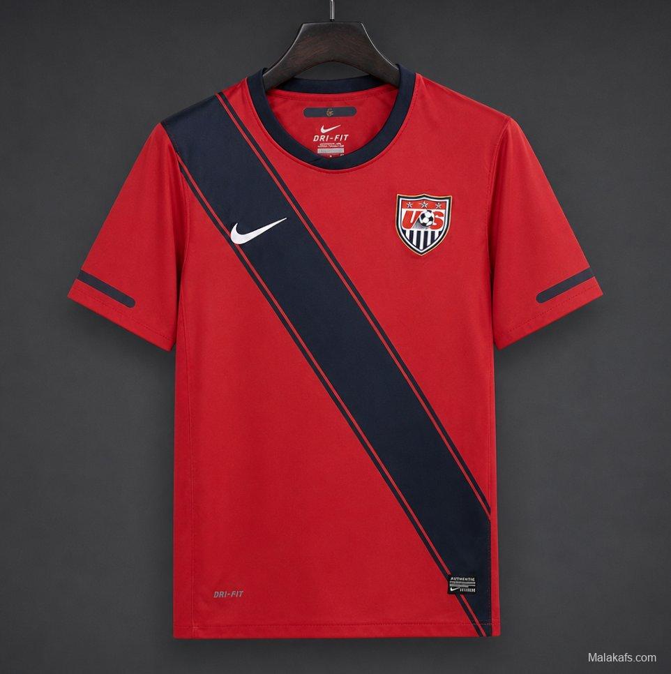 Retro 2011 USA Away Red Jersey