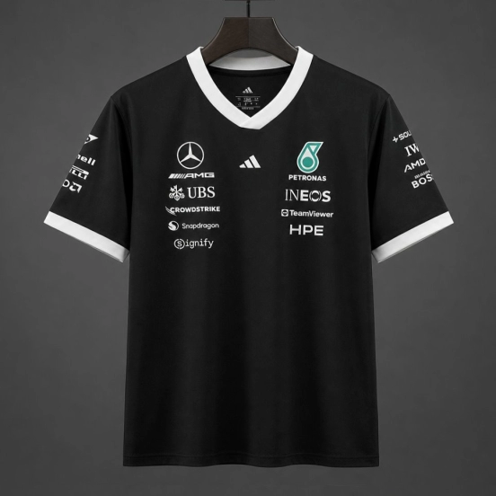 2026 F1 Mercedes-AMG Petronas F1 Team Black Training Jersey