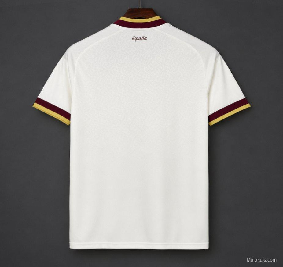 2 Star 2026 Spain Away White Jersey With Champion Patch