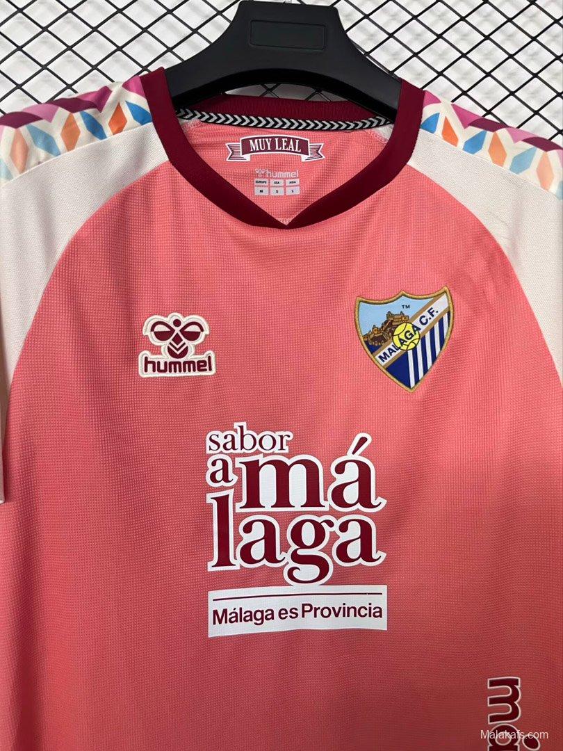 26/27 Malaga Away Pink/White Jersey