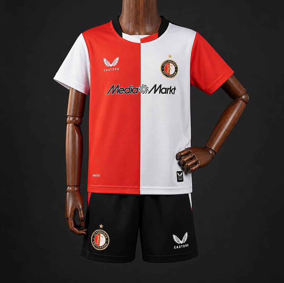 26/27 Kids Feyenoord Home Jersey