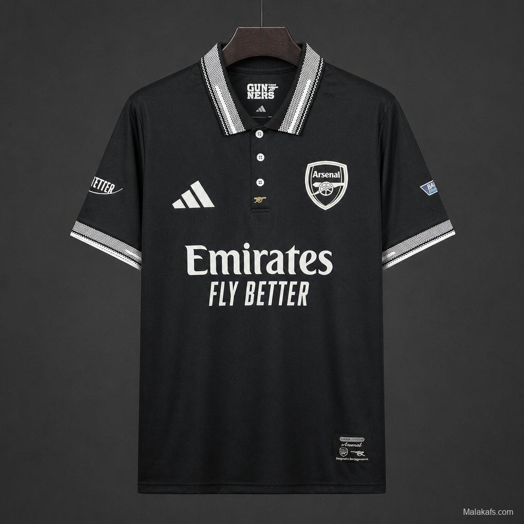 26/27 Arsenal Polo Concept Black Special POLO Jersey