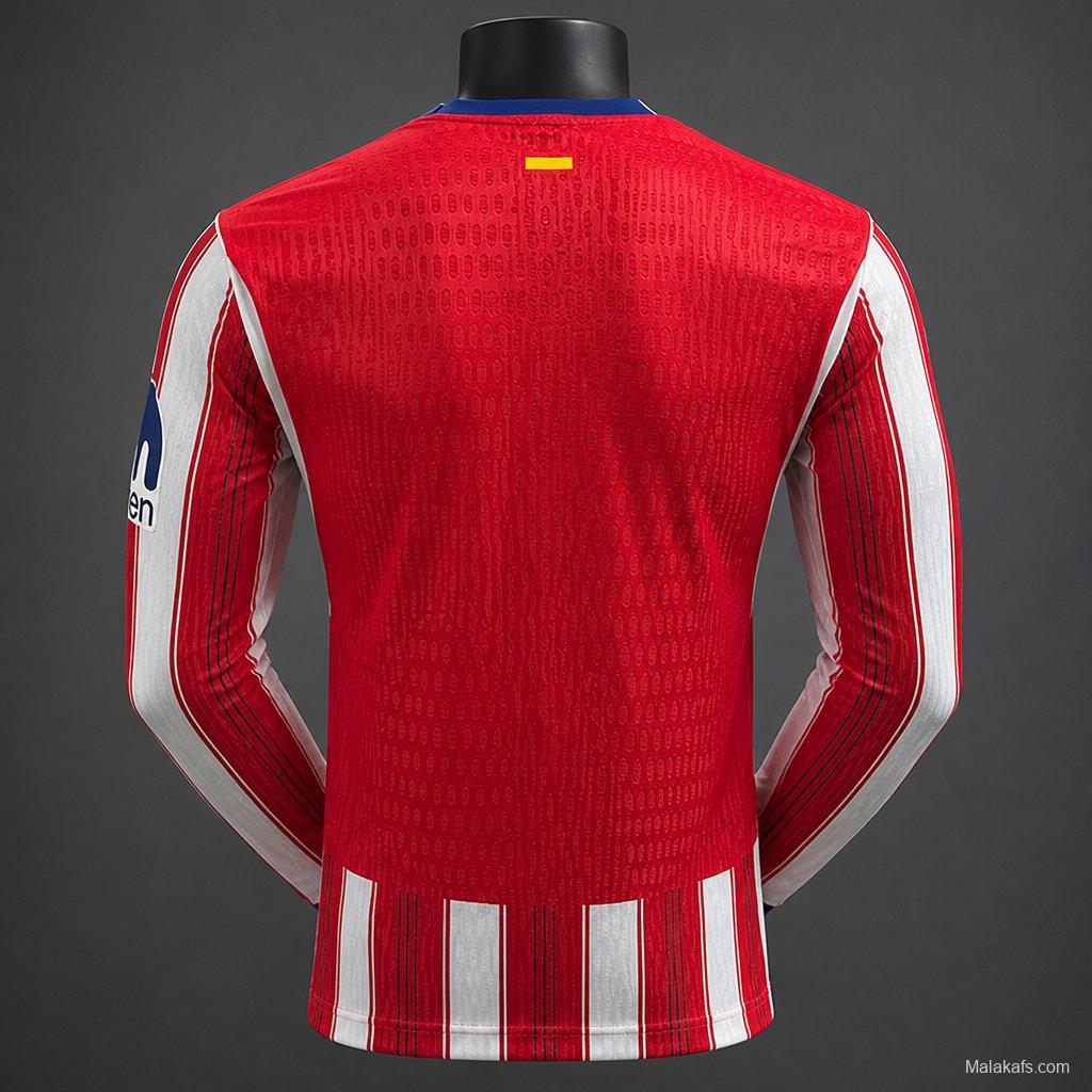 26/27 Atletico Madrid Home Long Sleeve Jersey