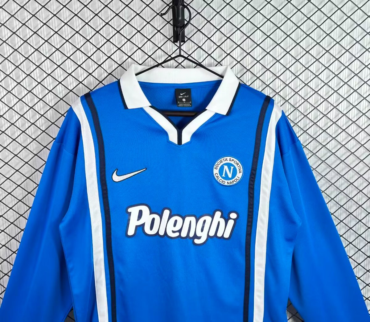 Retro 97/98 Napoli Home Long Sleeve Jersey