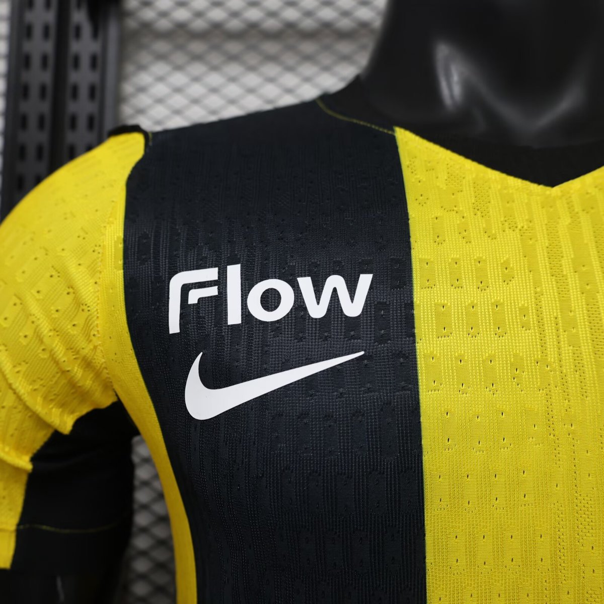 Player Version 26/27 Al-Ittihad Club Yellow & Black Stripes Home Jersey