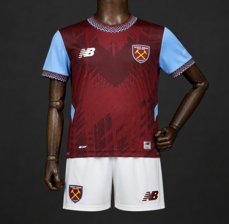 Kids 26/27 West Ham United Claret & Blue Home Jersey Kit