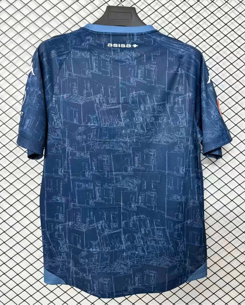 26/27 Cádiz CF Navy Blue with City Blueprint Pattern Away Jersey