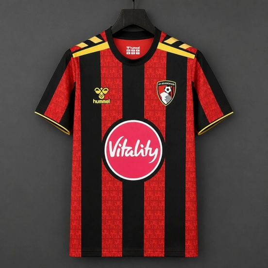 26/27 Bournemouth Home Red&Black Stripes Jersey