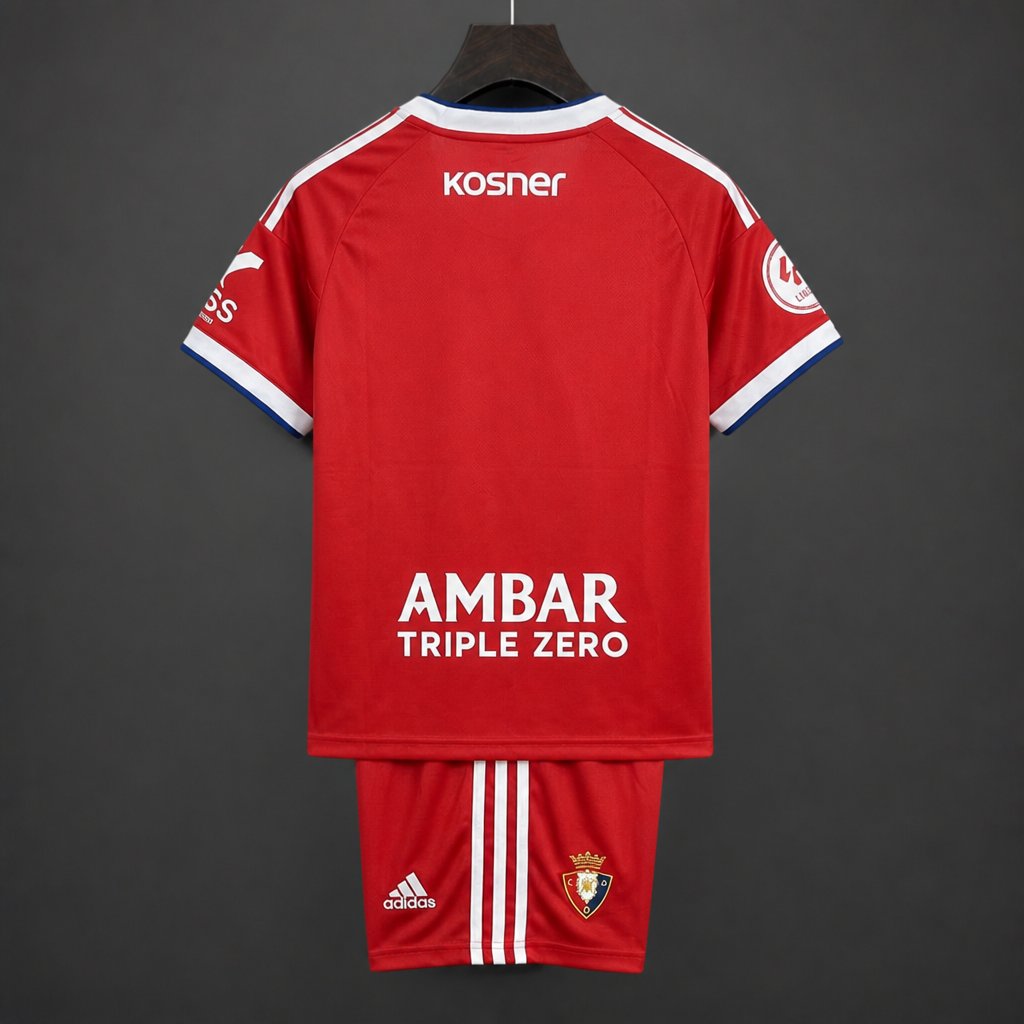 26/27 Kids Real Zaragoza Away Red Jersey Kit
