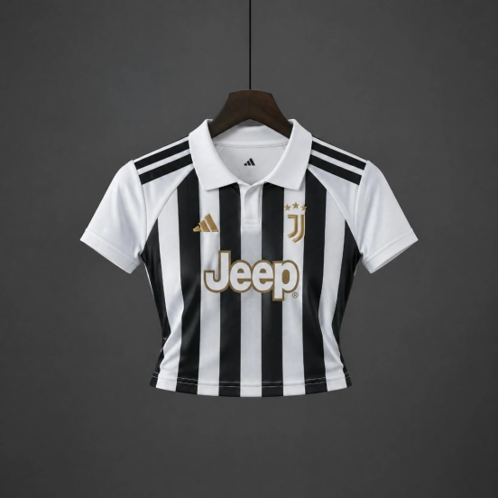 26/27 Juventus Home Women Crop Jersey